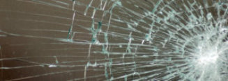 broken glass window