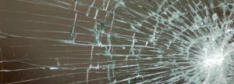 A broken window
